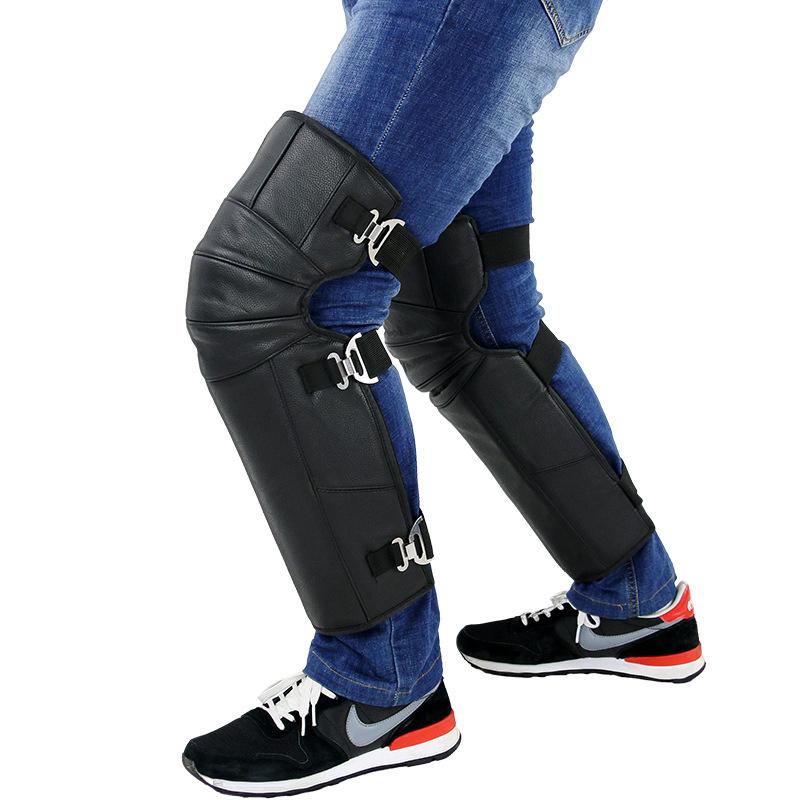 LMoDri skórzane wełniane nakolanniki do skutera ciepłe jazda na rowerze zimowe konna motocyklowe nakolanniki grube wiatroszczelne zimne