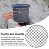 Barbecue Net Foldable Portable Camping Grill Rack Stainless Steel Cooking Stand for Camping Hiking Outdoor Cooking High Temperature Resistant BBQ