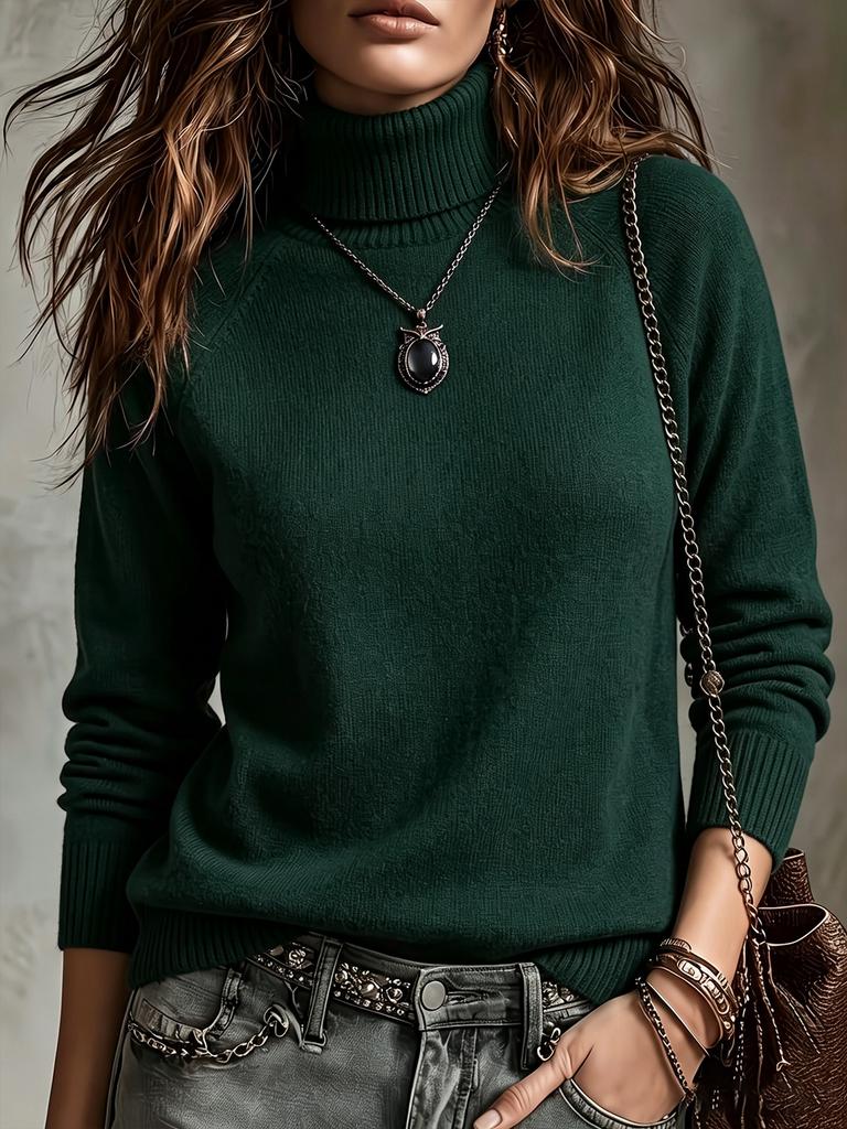 Women's Turtleneck Knitwear for Fall and Winter