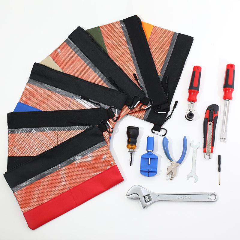 Large Transparent Waterproof Oxford Tool Bag with Hook