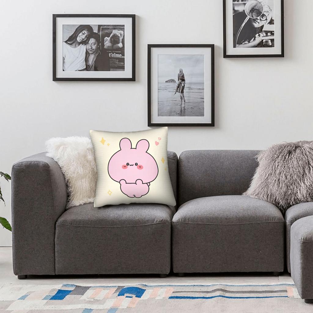 Asamimichaan Cute Asamimi Pillowcase Polyester Cushion Cover Decor Pillow Case Cover Home Dropshipping 40*40Cm