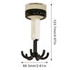 Multi Functional And Rotatable Hook Adhesive Hook Utensil Rack Under Cabinet Hooks For Small Items In Kitchen And Bathroom