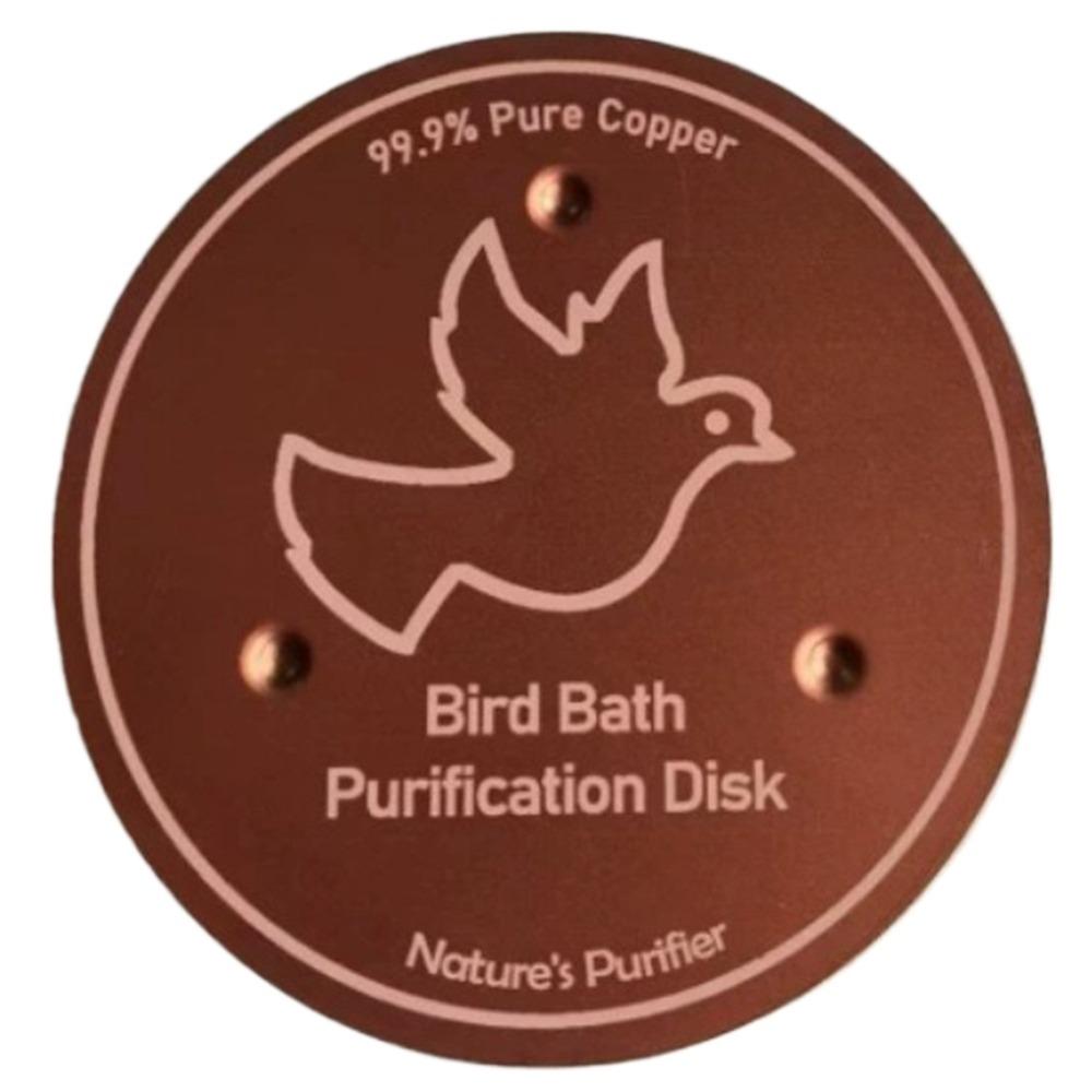 Triple-Point Support Bird Bath Copper Disk Universal Copper Purifier Plate  for Garden Fountain