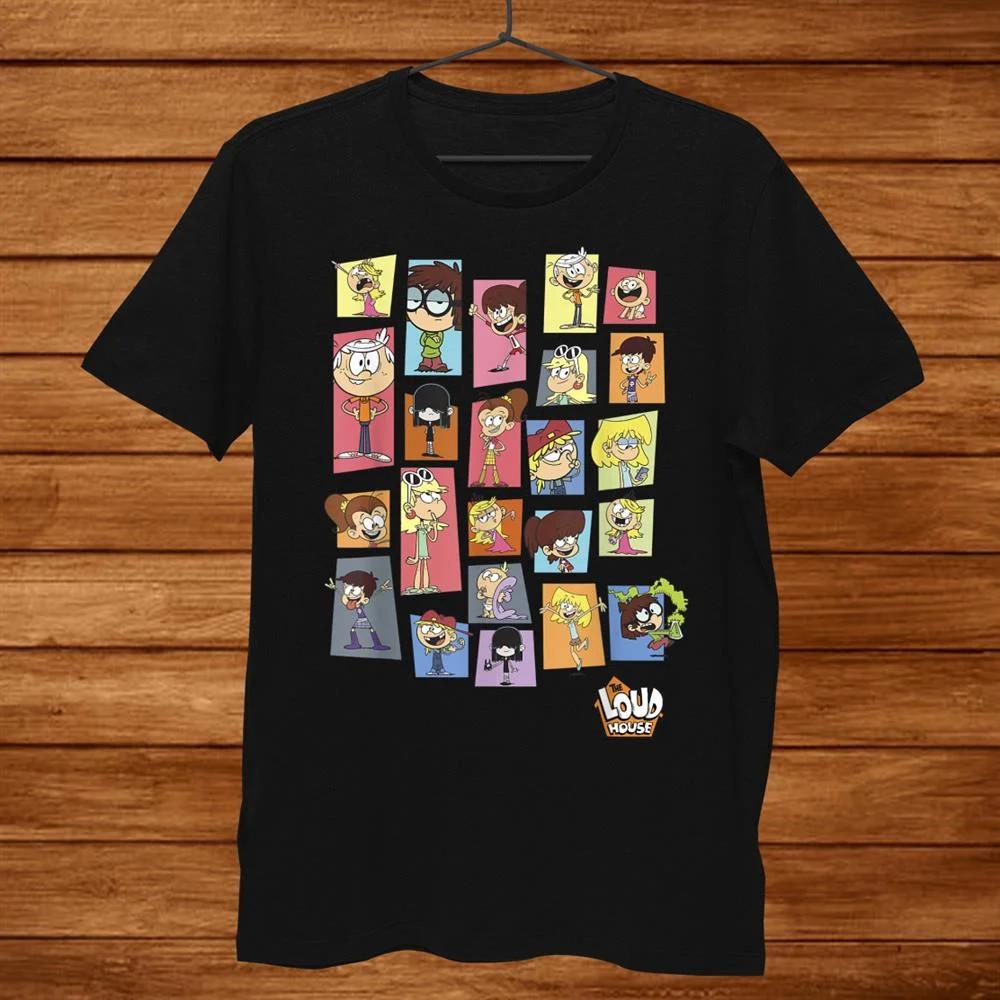 The Loud House Cartoon Movie Heavy Cotton Black All Size T Shirt For Men UR046 Unisex T-Shirt M