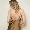 French Style Pearl Waist Chain Elegant Beaded Belt Luxury Pearls Tassel Shawl  Summer Beach