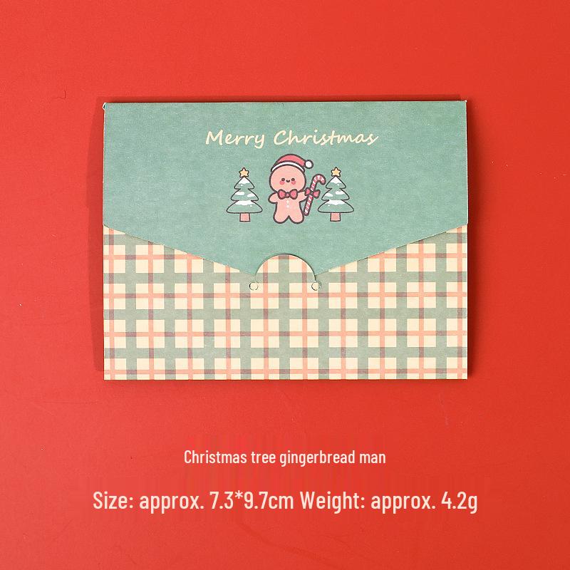 Cartoon Christmas & Holiday Greeting Cards with Envelopes - DIY Folding for Birthday & New Year Wishes