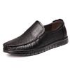 Spring and Autumn Men's Shoes One Pedal Business First Layer Cowhide Men's Versatile Breathable Casual Leather Shoes Driving Shoes