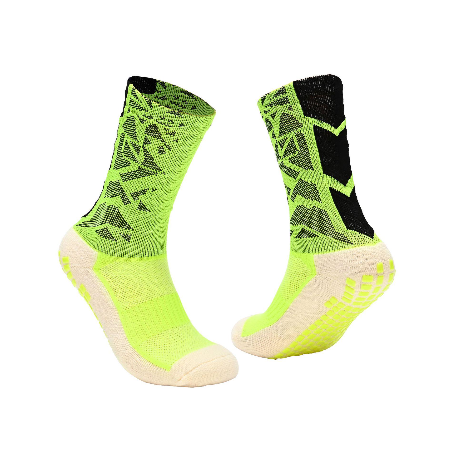 

Men s Colorful Mid-High Football Socks, Anti-Slip Sports Socks with Thick Towel Bottom and Gel Padding for Shock Absorption 38-45 (10 cm height)