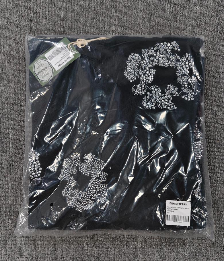 Deluxe Denim Tears Floral Hoodie & Hose Set für Herren