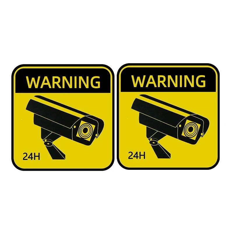 5cm CCTV Warnaufkleber, Wasserdichte Sonnencreme Videoüberwachung Alarm Decal für Auto