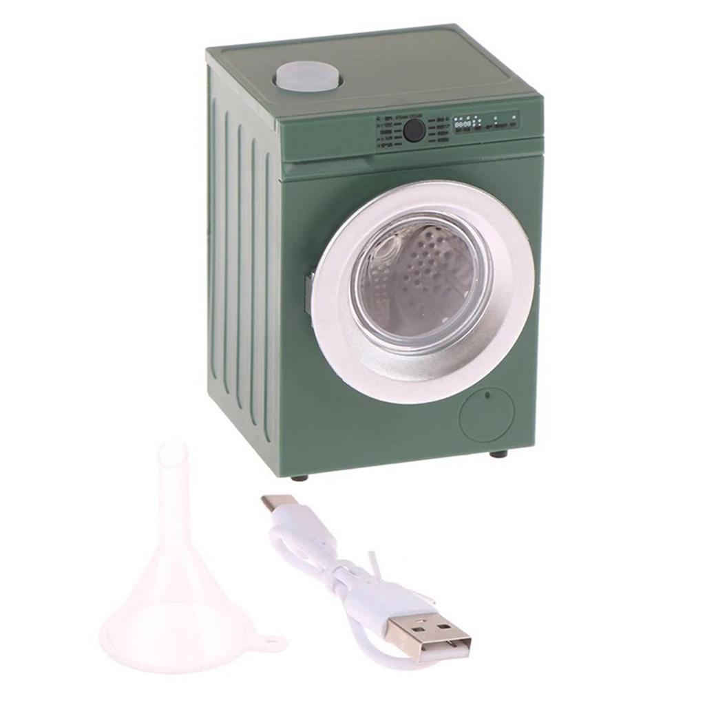 Sturdy 1 12 Scale Dollhouses Laundry Room Furniture Realistic Miniature Washing Machine with Interactive Features