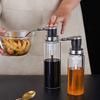 300/500ml Sauce Bottle Stainless Steel Seasoning Container Clear Oil Bottle  Kitchen Tool