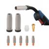 9pcs Conductive Nozzle Rods High Efficiency & Durability Conductive Nozzles Set Simple Installs for 24KD Welding Guns