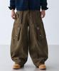 LXT Washed Cotton Curved Barrel Cargo Pants [Khaki Brown]