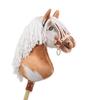 Hobby Horse Large Premium Stick Horse - Piebald Tobiano with White Mane A3