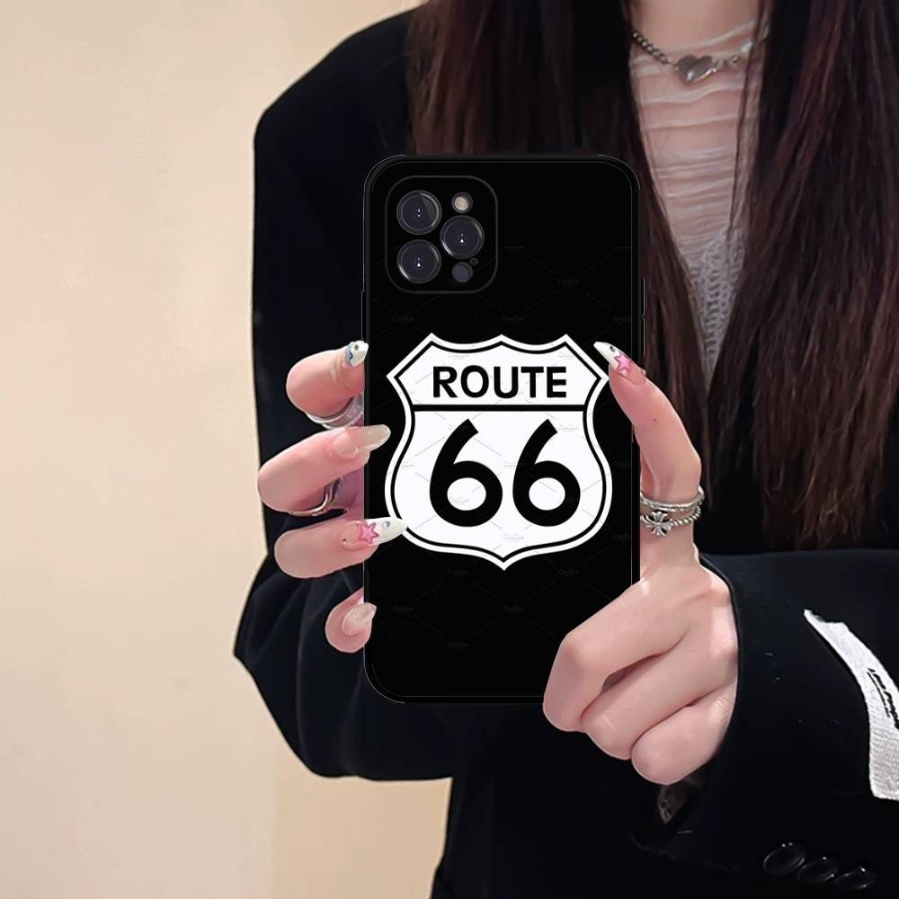

Чехол для телефона America Route 66 для iPhone 17 16 15 16e 14 13 12 11 Pro Max Plus Чехол Обложка Coque iPhone 12 pro