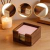 Sticky Note Holder Self Notepad Organizer Paper Clip Storage Box Dispenser for