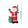 Christmas Inflatable Santa 180cm Standing Built in LED for Winter Patio Lawn