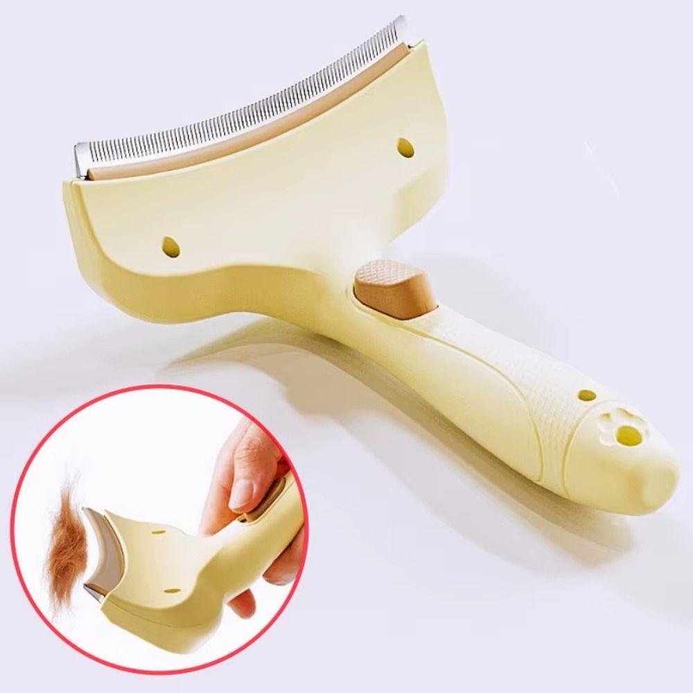 V-Zahn-Design Haarentfernungskamm für Haustiere Ergonomischer Griff Katzenhaarentferner Bürste für Kurzhaarhunde