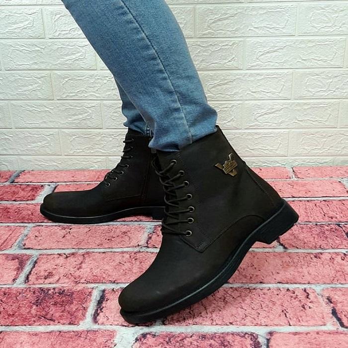 VOYAGER 3517 Brown Genuine Leather Non-Slip Sole Quality Men's Boots