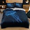 3D Printed Design Jellyfish Duvet Cover Pillowcase 2/3pcs, Microfiber Bedding Set Adult Boy Girl Bedroom Children Single Double