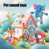 Plush Squeaky Dog Toy Soft Stuffed Animal Dog Chew Toy Cute Plush Fox Elephant Toy Keep Dogs Busy for Aggressive Chewers Small Medium Dogs