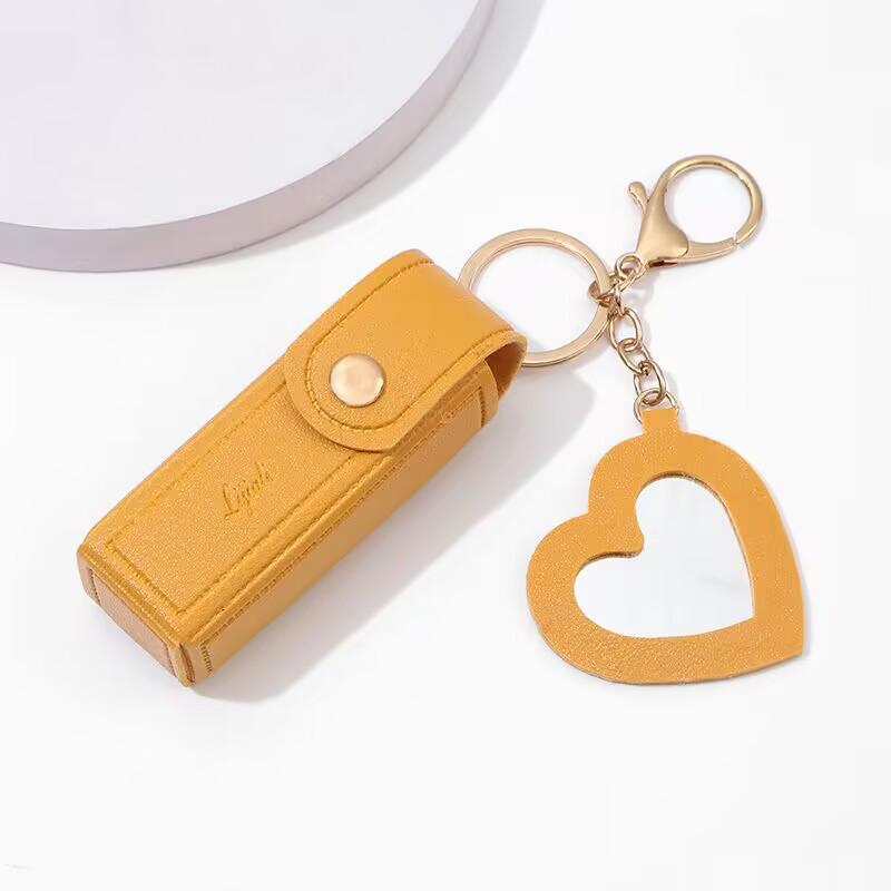 Compact Lipstick Pouch: Stylish Coin Purse & Keychain Mini Storage Bag with Packaging