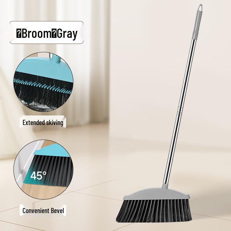 Ally Soft Rubber Broom and Dustpan Set
