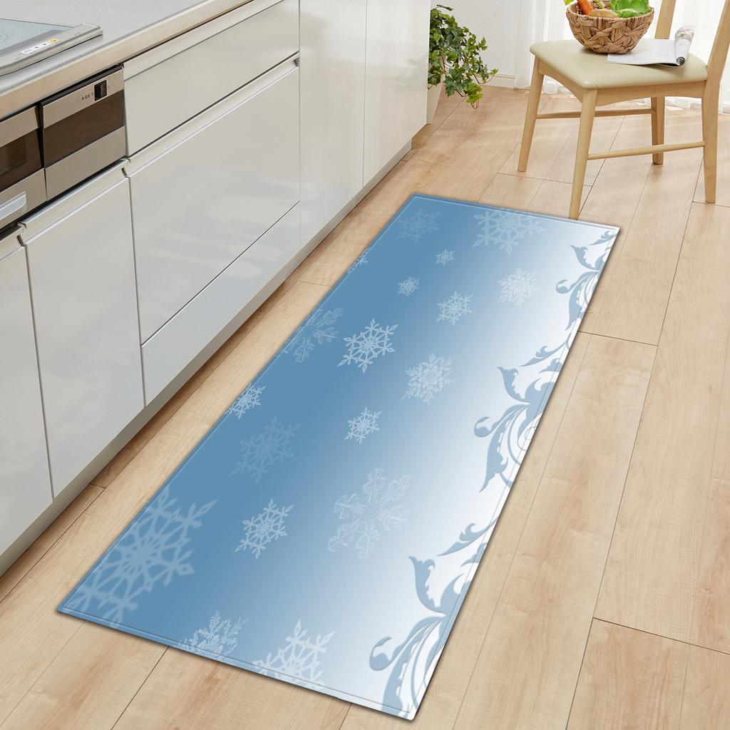 Christmas Household Bathroom Absorbent Non-Slip Mat Living Room Kitchen Sand Carpet Doormat Long Floor Mat