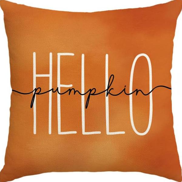 Autumn Thanksgiving Pumpkin Maple Car Line Printed Pillow Clothes Quilt Cover Room Decoration Sofa Cushion