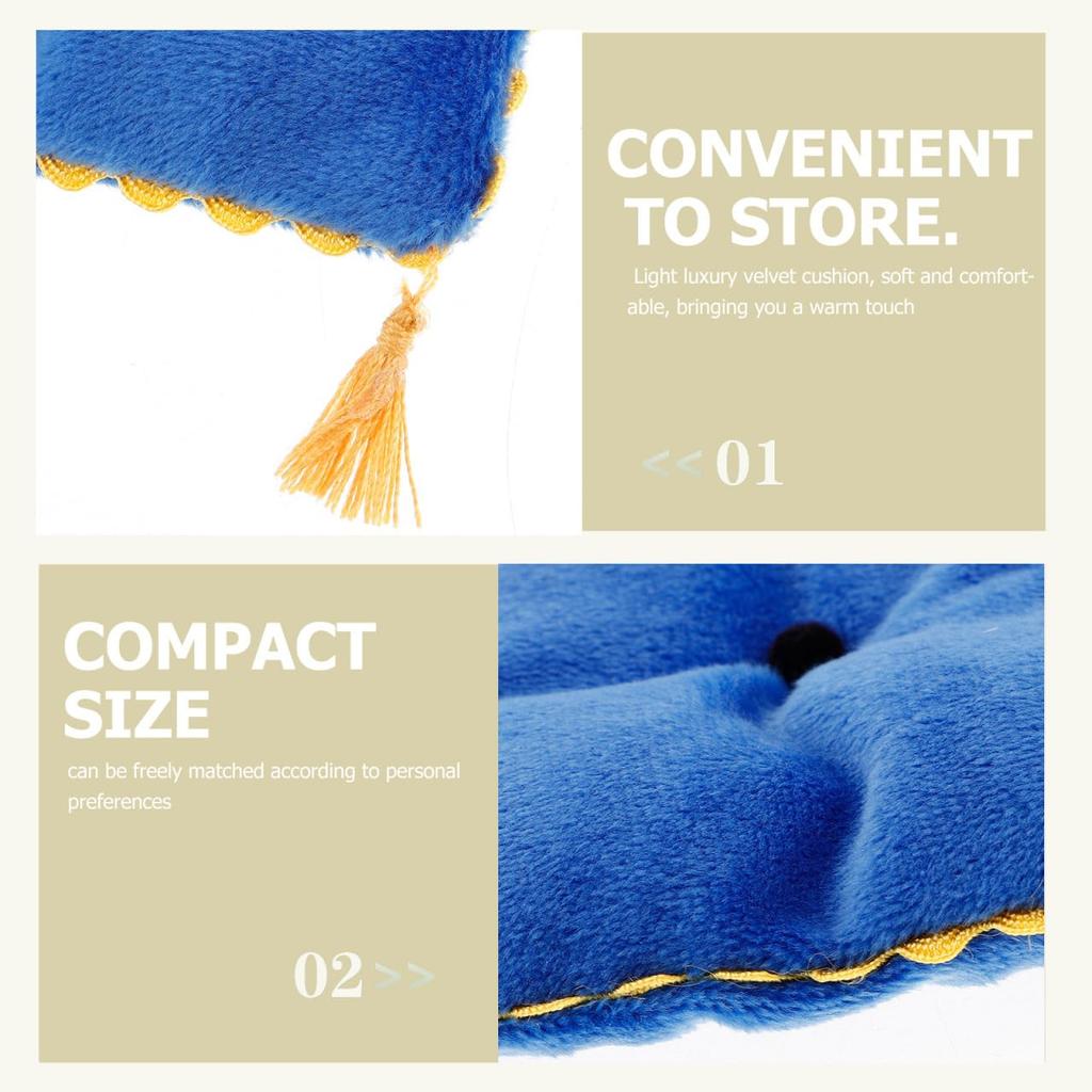 NOLITOY Poppenhuis Miniatuur Schaal Fleece Kussen Set voor Miniatuur Bank DIY Poppenhuis Meubels x x Kussens, 16 Beddengoed, Accessoires, 4" 3.7" 0.8"