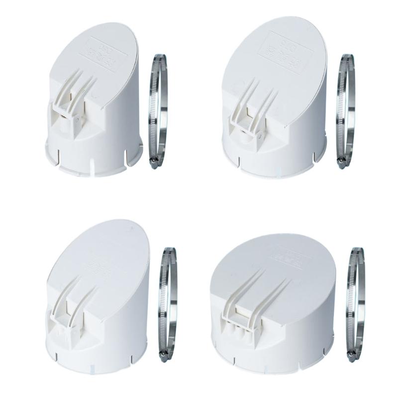 High Efficiency Drain Valves PVC Drainage Pipe Floor Drains Rain Pipe Cap Strainer Plug Outdoor Balcony Accessory