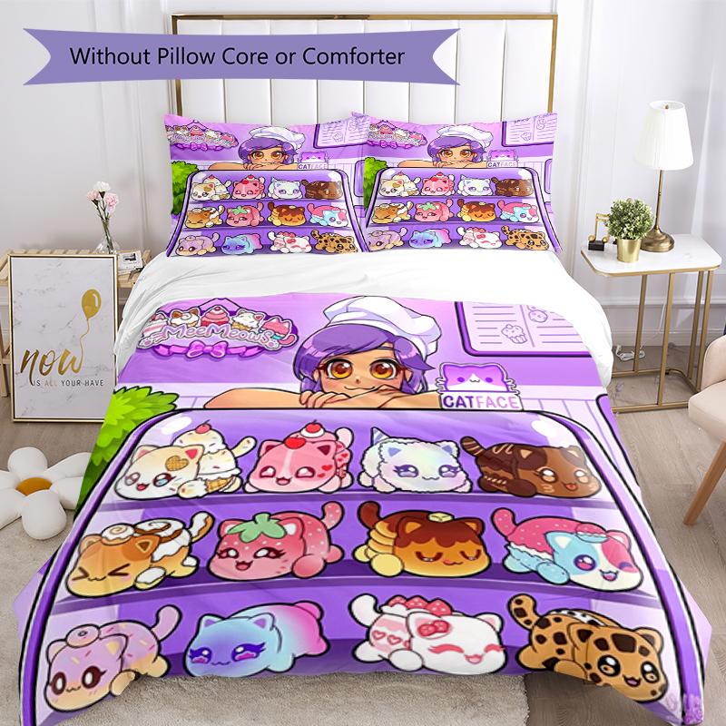Set Biancheria da Letto Aphmau 3 Pezzi Copripiumino Chiusura Include 1 Copripiumino e 2 Federe, Morbido e Confortevole per Tutte le Stagioni.
