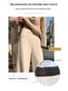 White Cashmere Wide-Leg Sweatpants: Women's 2025 Autumn/Winter High-Waisted Soft Velvet Rice Pants