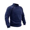 Men's Casual Style Loose Fleece Stand-up Collar Long-sleeved Sweatshirt
