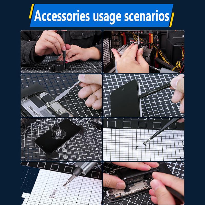 Mini Electric Screwdriver Set 160 in 1 Precision Electric Screwdriver with 3 Gears Magnetic for Glasses, Watch, Phone Repair