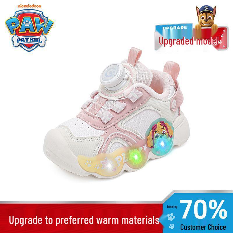 

Paw Patrol Kids Winter 2025 Cotton Shoes: Flashes, Double Cotton, Sporty, Trendy for Boys & Girls 25