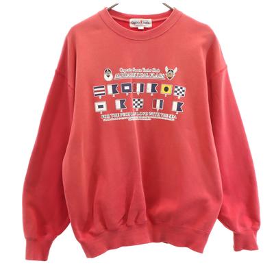 CAPTAIN SANTA Made In Japan Long Sleeve Sweat Trainer M Red Men's Used