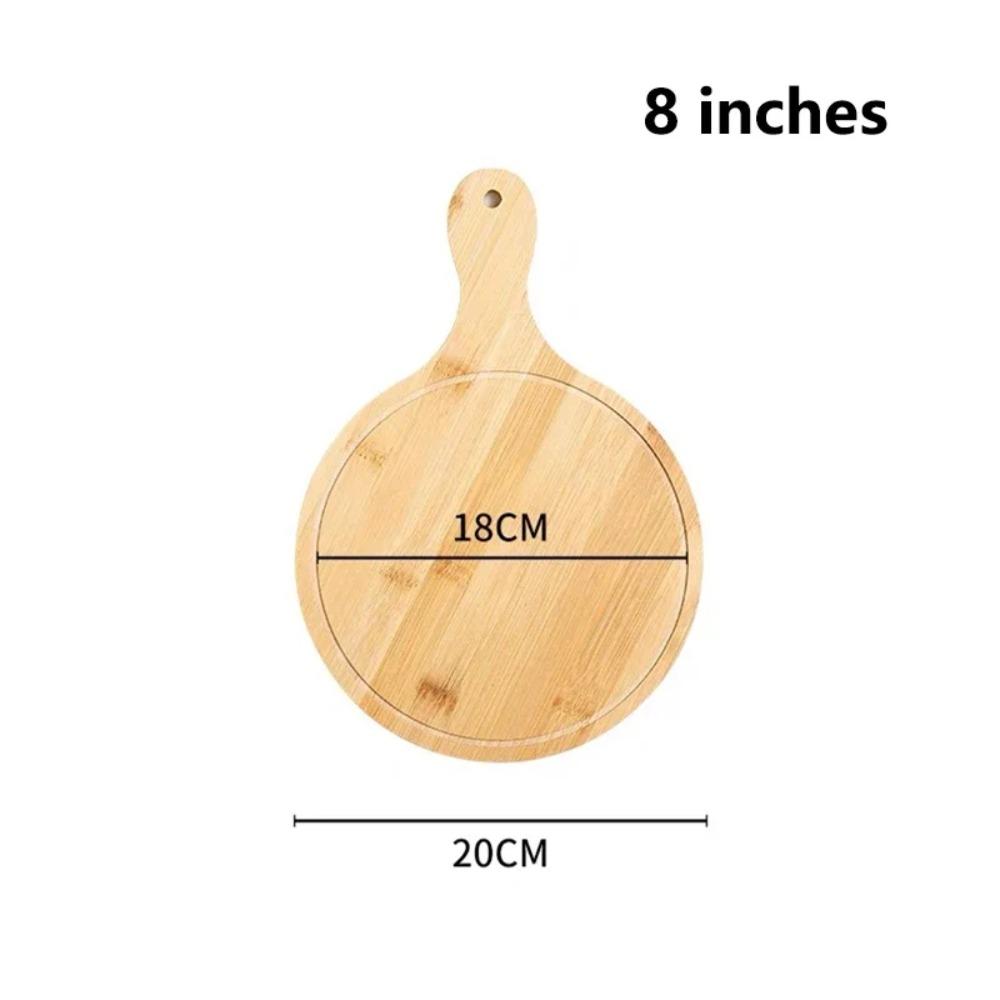 1Pcs Stone Cutting Bamboo Pizza Tray Platter Baking Tray New Wooden Pizza Board  Kitchen Tool