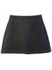 2026 Spring Retro High-Waisted Polka Dot Wool A-Line Skirt - Korean Style, Slimming, Anti-Exposure