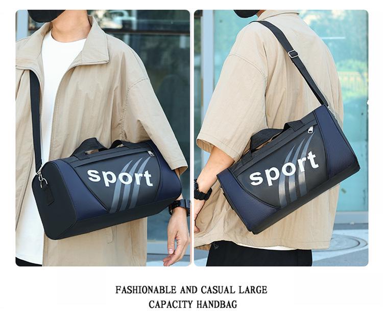 Men's Large Capacity Casual Crossbody Fitness Bag - Single Shoulder Handheld