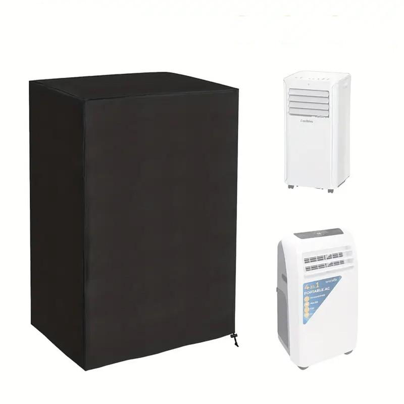 Portable Mobile Air Conditioner Cover Black Windproof Air Conditioning Cover Durable Dust Protective Case Home Decoration