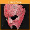 Geometric Pattern Resin Cosplay Halloween Face Mask For Party And Costume