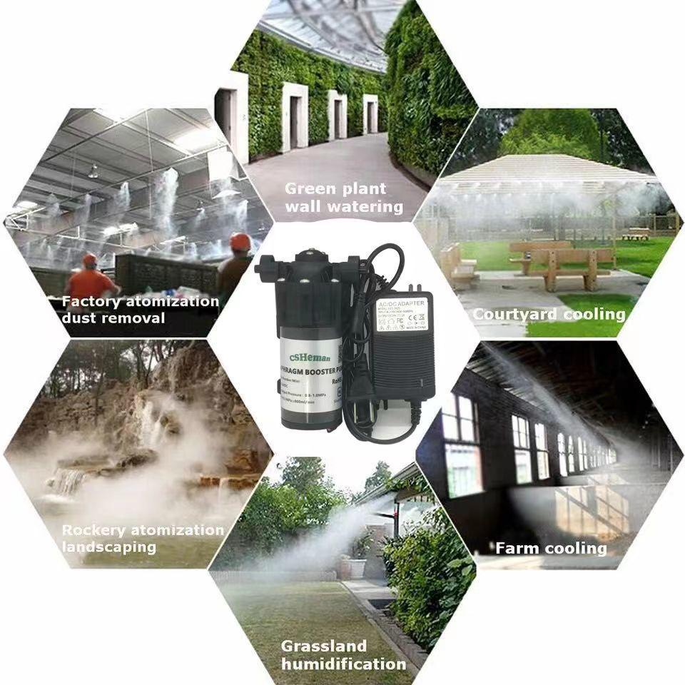 Miniature 50G Diaphragm Booster Pump - Self-Priming, Low-Pressure Spray Pump for Rainforest Tanks and Humidification.