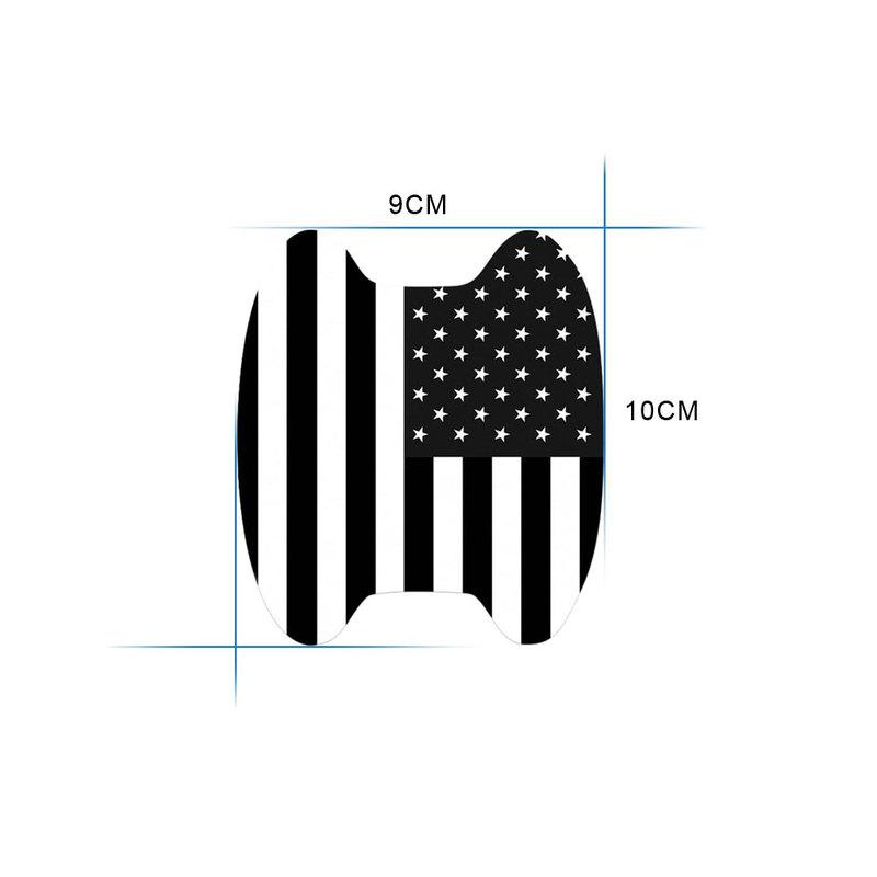4pcs Auto Accessories Car Door Bowl Anti Scratch Sticker Car Door Flag Styling Decorative Sticker Car Handle Protection Film