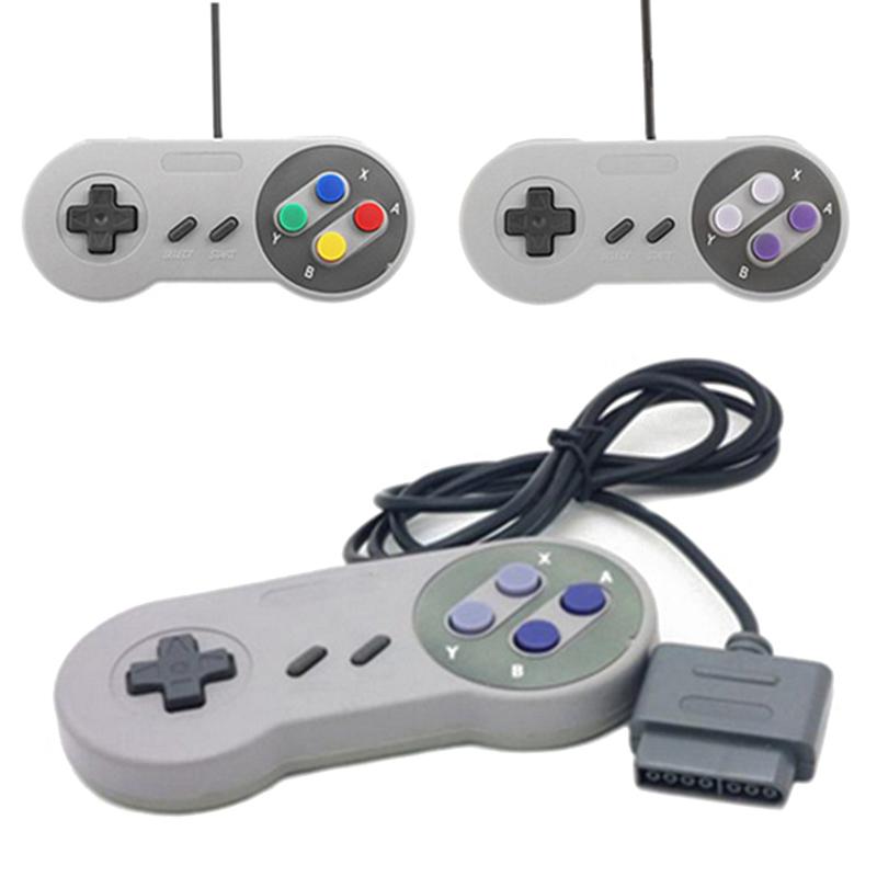 Wired SNES Retro Game Controller Responsive Press Buttons Durable Material for Classic Game Home Play