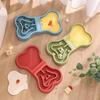 Pet Slow Food Bowl Licking Pad Slow Feeding Cat And Dog Bowl Silicone Licking Mat Portable Safe Non-Slip Anti-Knocking Pet Bowl