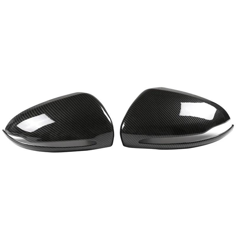 For Mercedes-Benz E GLC S C Class W205 W213 X253 W222 W238 LHD Car Rearview Side Mirror Cover Wing Cap Door Housing Shell Trim Carbon Look