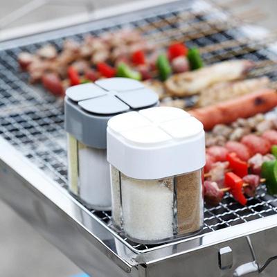 BBQ Seasoning Jar Spice Organizer Bottle Outdoor Camping Seasoning Container Separate Form Kitchen Gadget ZPG