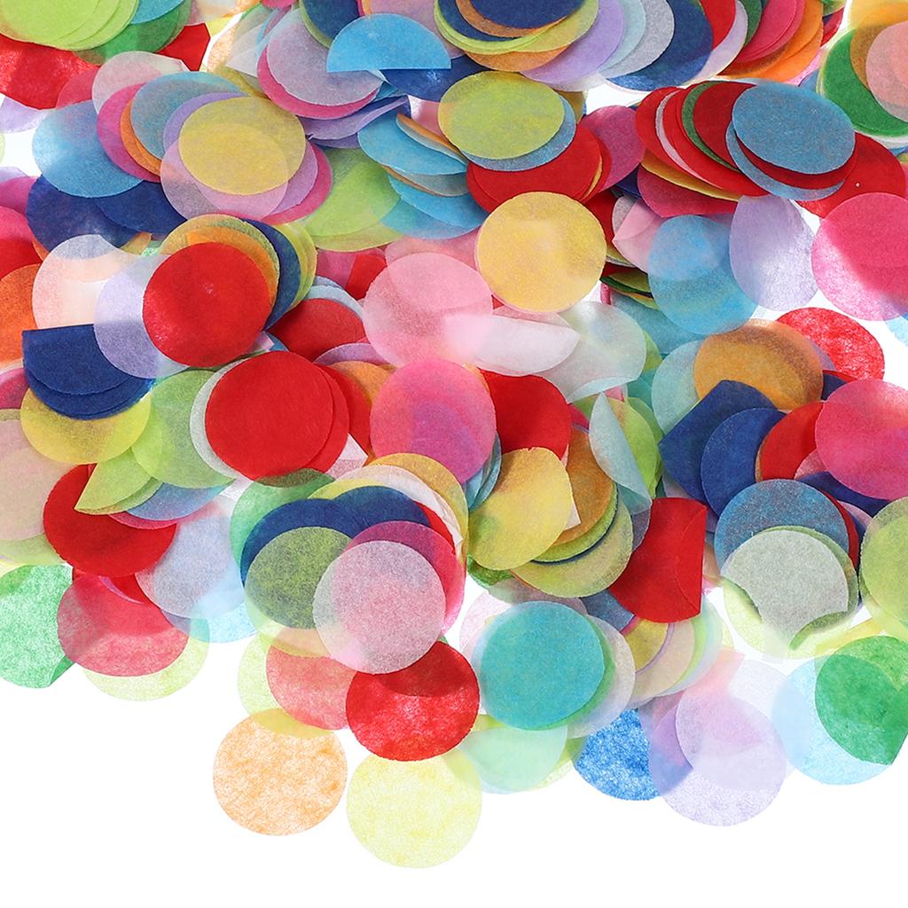 Ronde Tissuepapier Confetti 1 Inch Tafel Confetti Cirkel Stippen voor Bruiloft Verjaardag Feest Ballon Decoraties(1,76 oz)